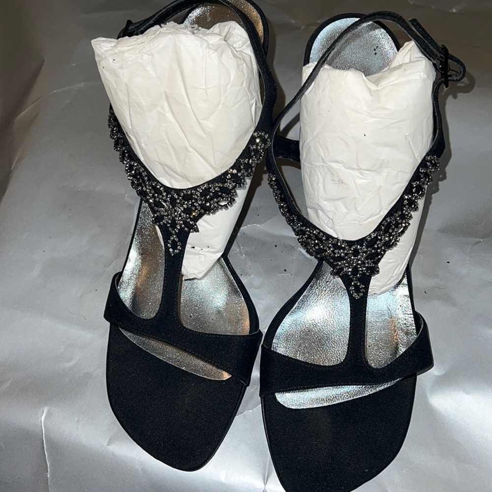 Black Stuart Weisman sandal